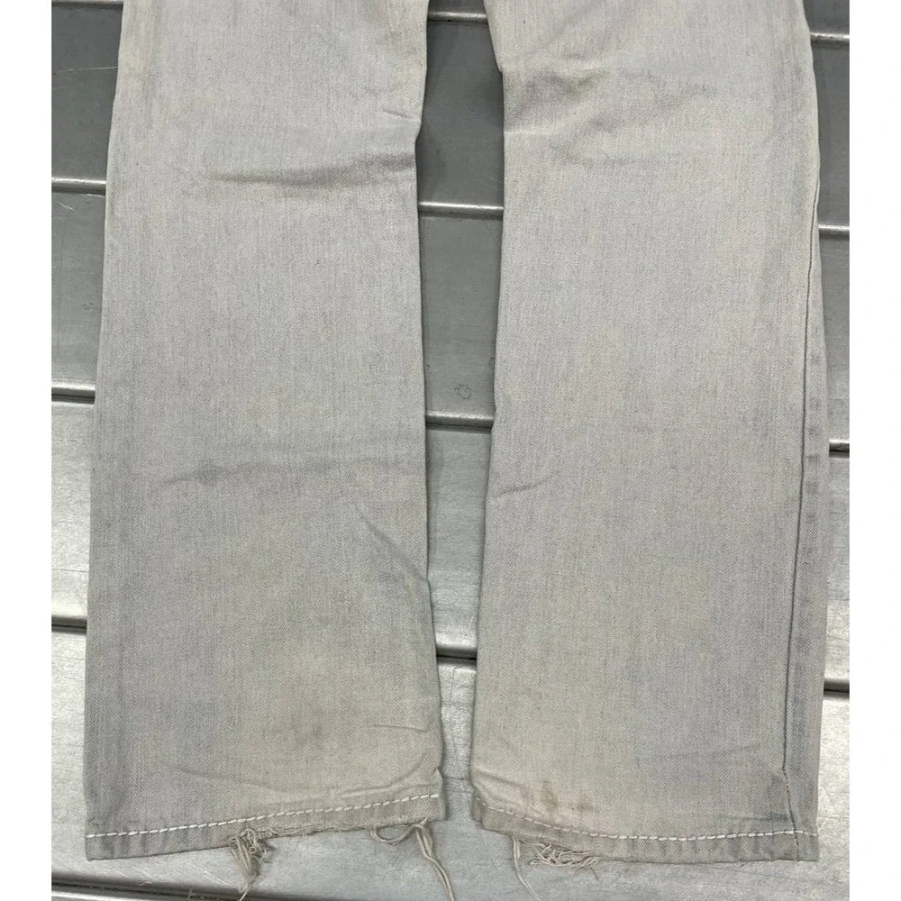 True Religion Ricky‎ Super T Denim Jeans Mens 30x31 Light Wash Distressed Y2K